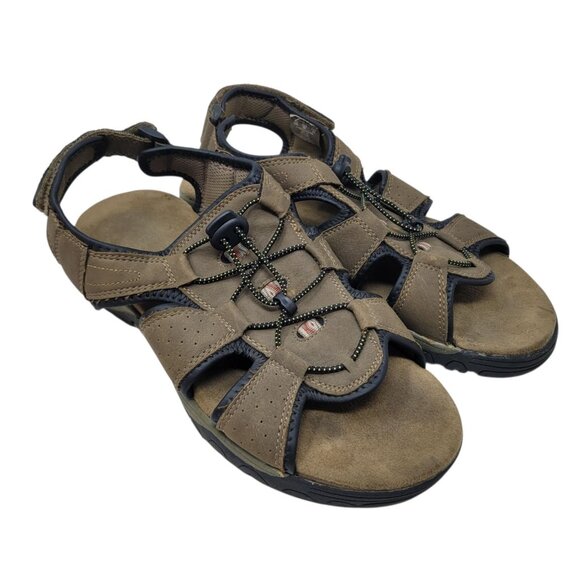Coleman Sandals Mens Size 10 Brown Sports Slip On Adjustable Outdoor Hiking - Picture 1 of 9